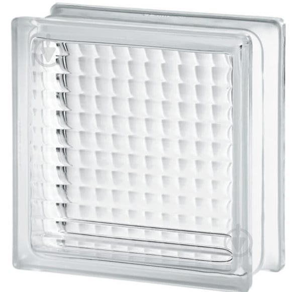 Склоблок SEVES Basic 190x190x80 Cross small прозорий - фото 1