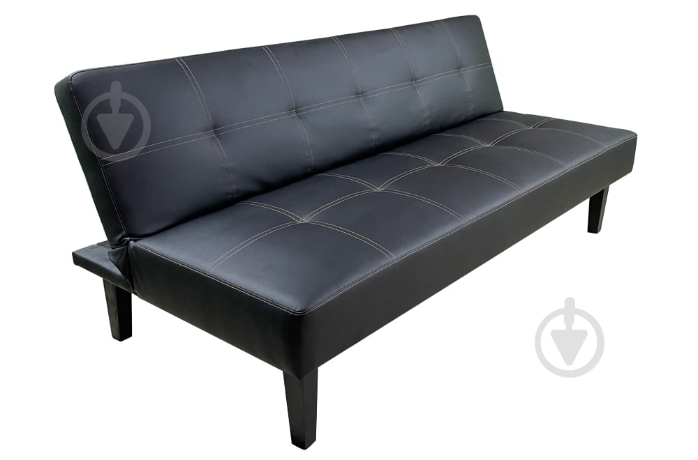 Диван прямий Чикаго-2 чорний 1750x830x740 мм - фото 1