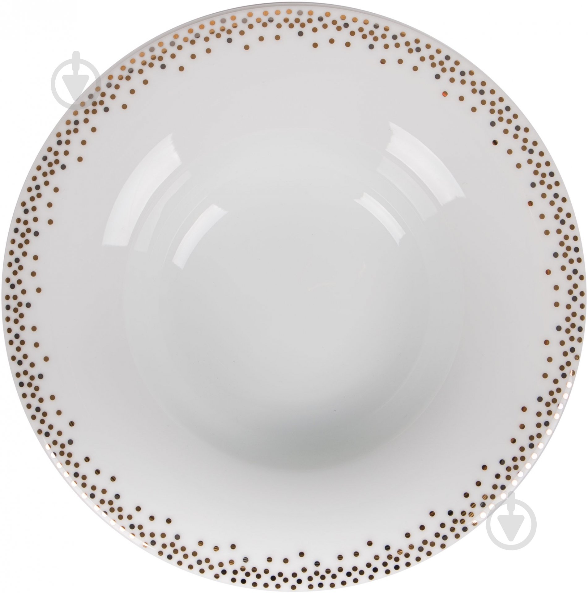 Набор суповых тарелок DPL Miks Dots Gold 6 шт. 22,5 cм - фото 1