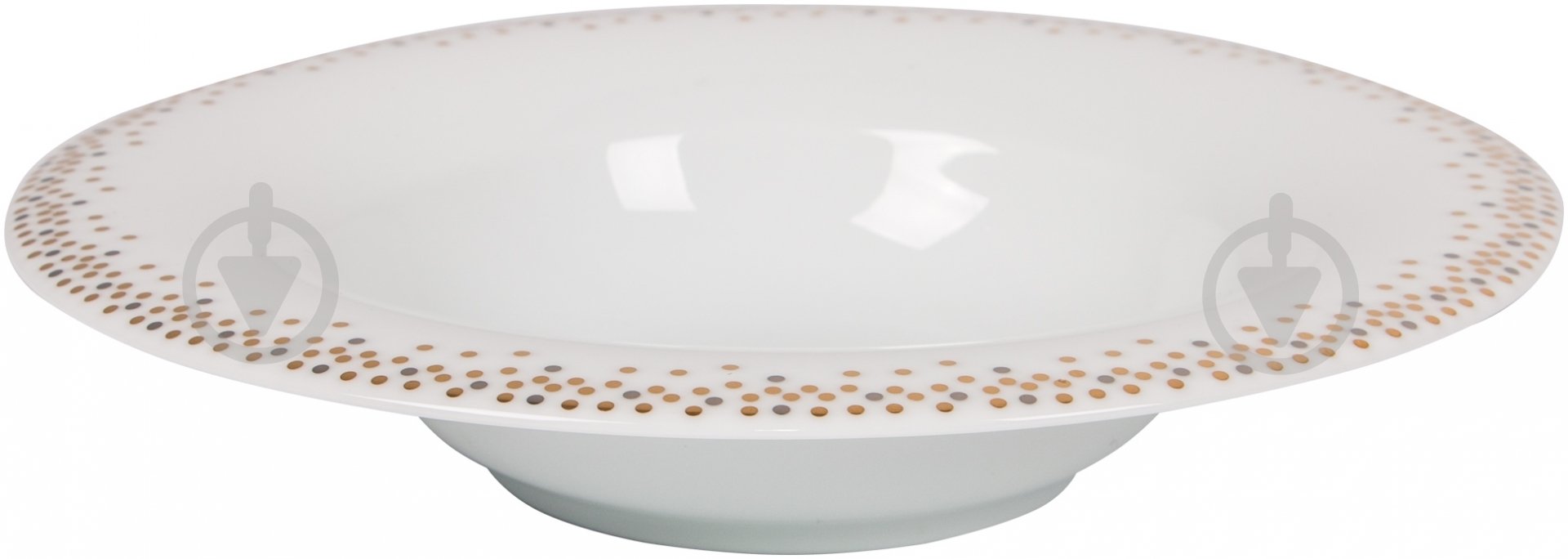 Набор суповых тарелок DPL Miks Dots Gold 6 шт. 22,5 cм - фото 2