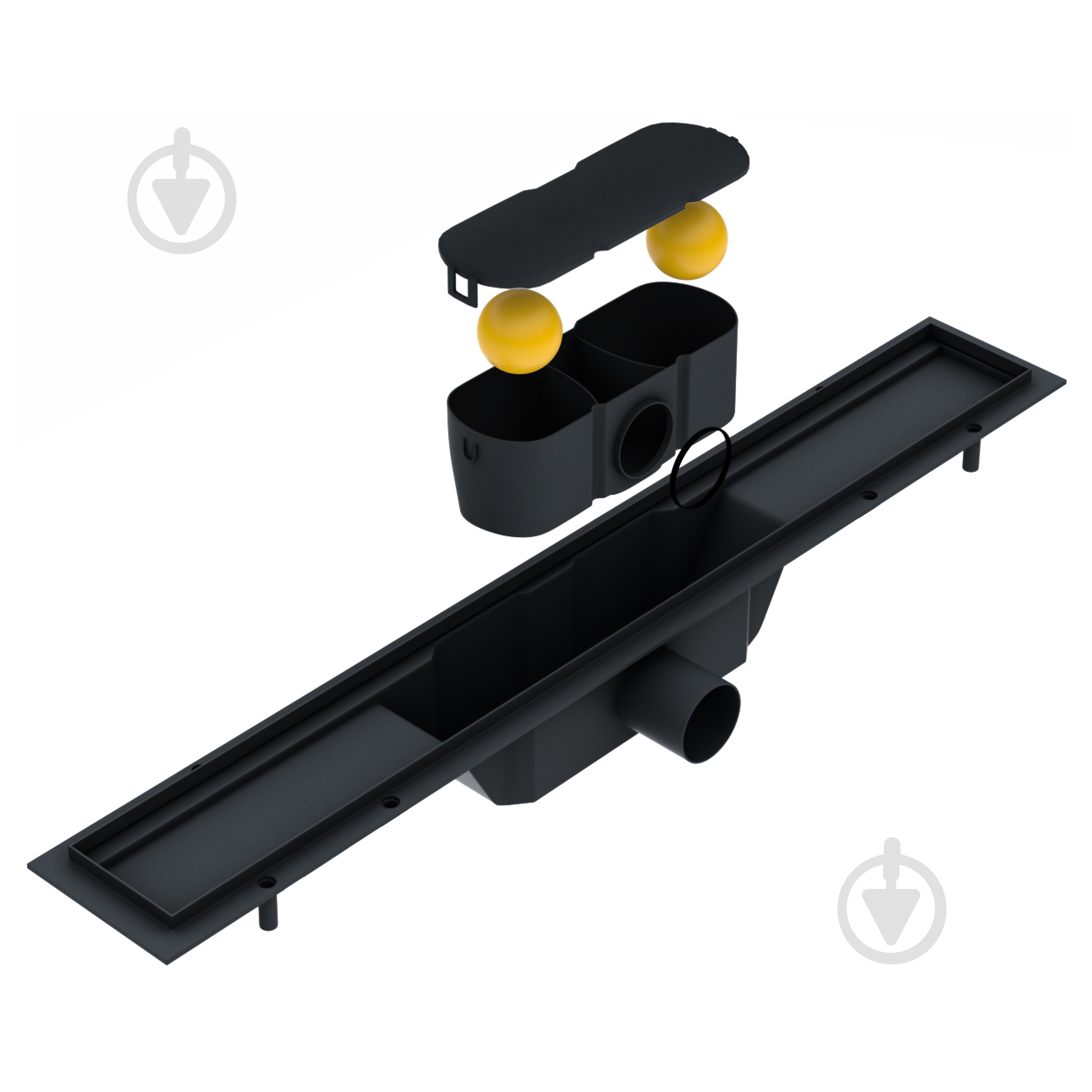 Душевой трап Imprese d4480BC со сплошной решеткой - фото 3 Душевой трап Imprese d4480BC со сплошной решеткой - фото 3