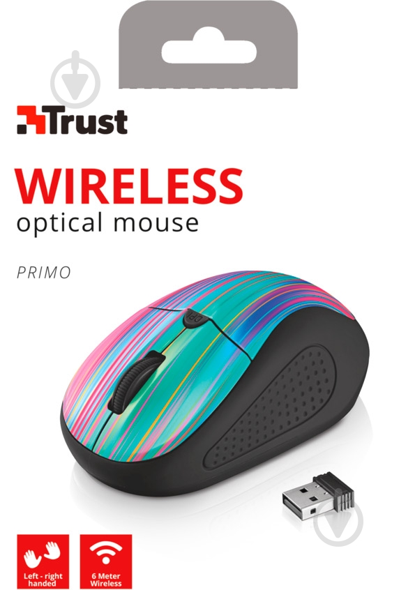 Мышь Trust Primo Wireless Mouse Black Rainbow (21479) (6303294) - фото 5