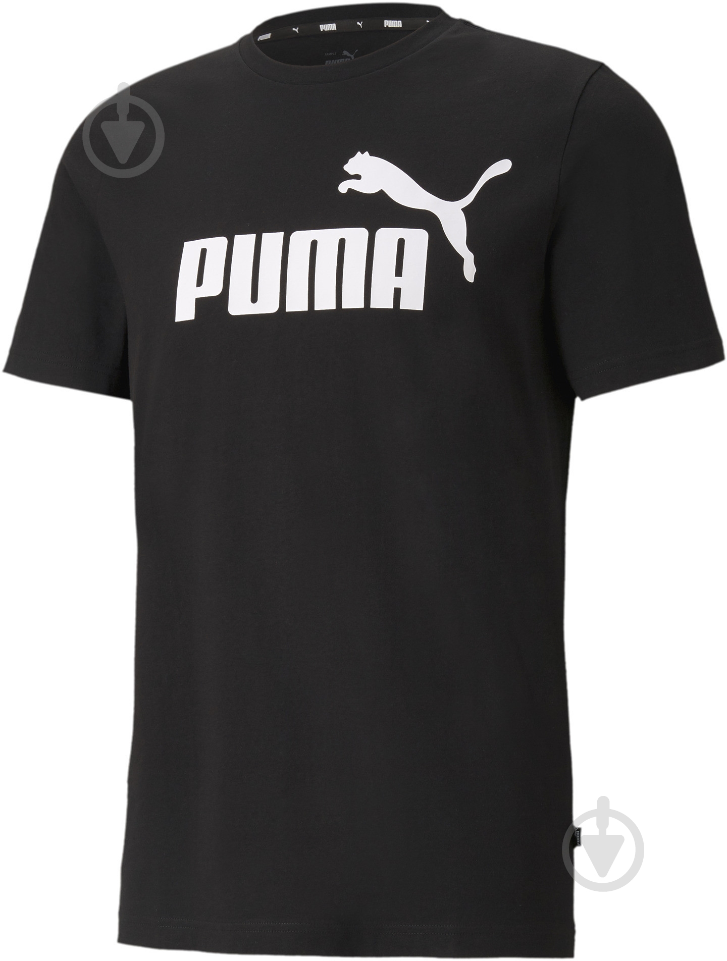 Футболка Puma ESS Logo Tee 58666601 р.S черный - фото 2