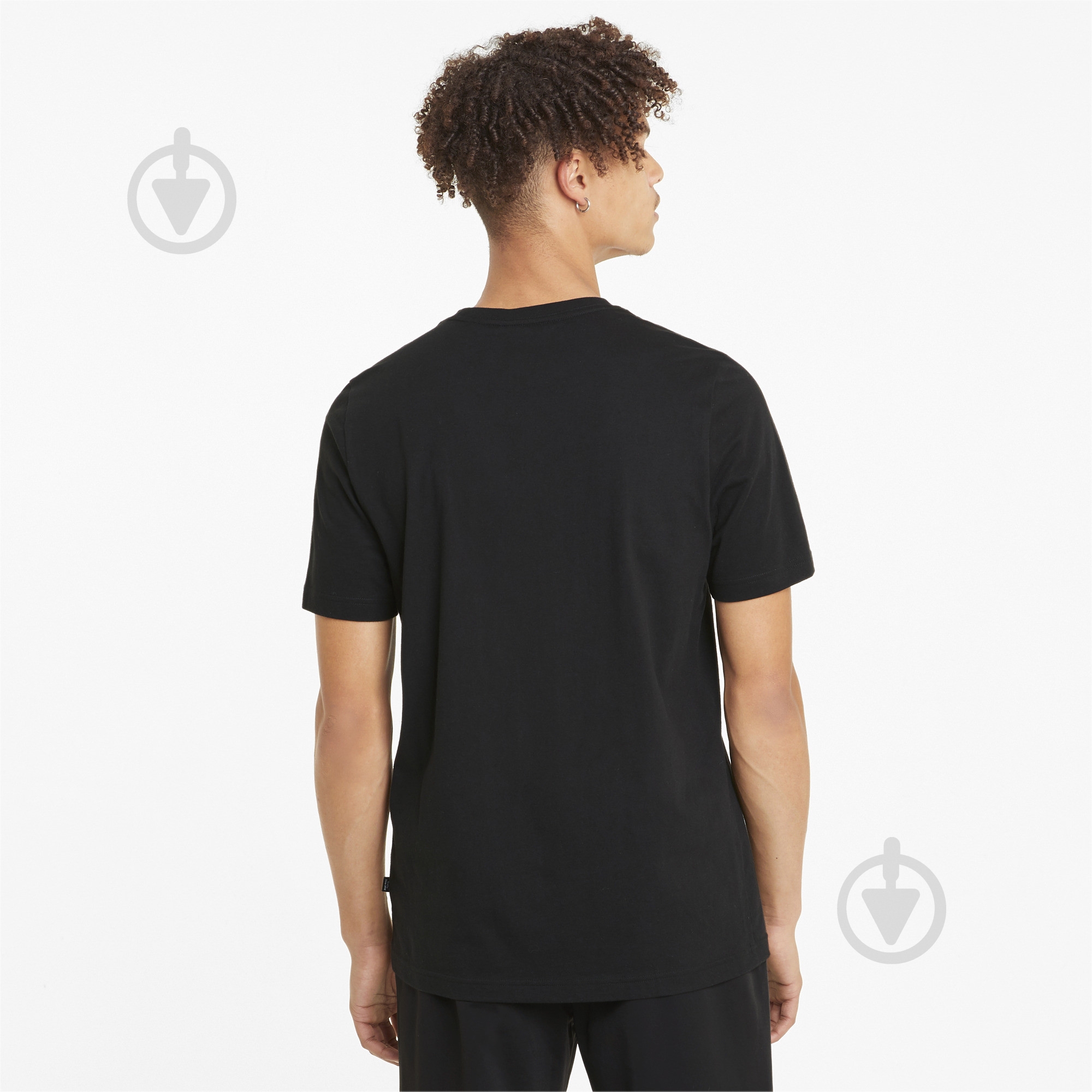Футболка Puma ESS Logo Tee 58666601 р.S черный - фото 4
