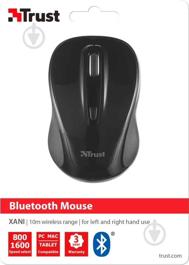 Мышь Trust Xani Optical Bluetooth Mouse black (6303303) - фото 5