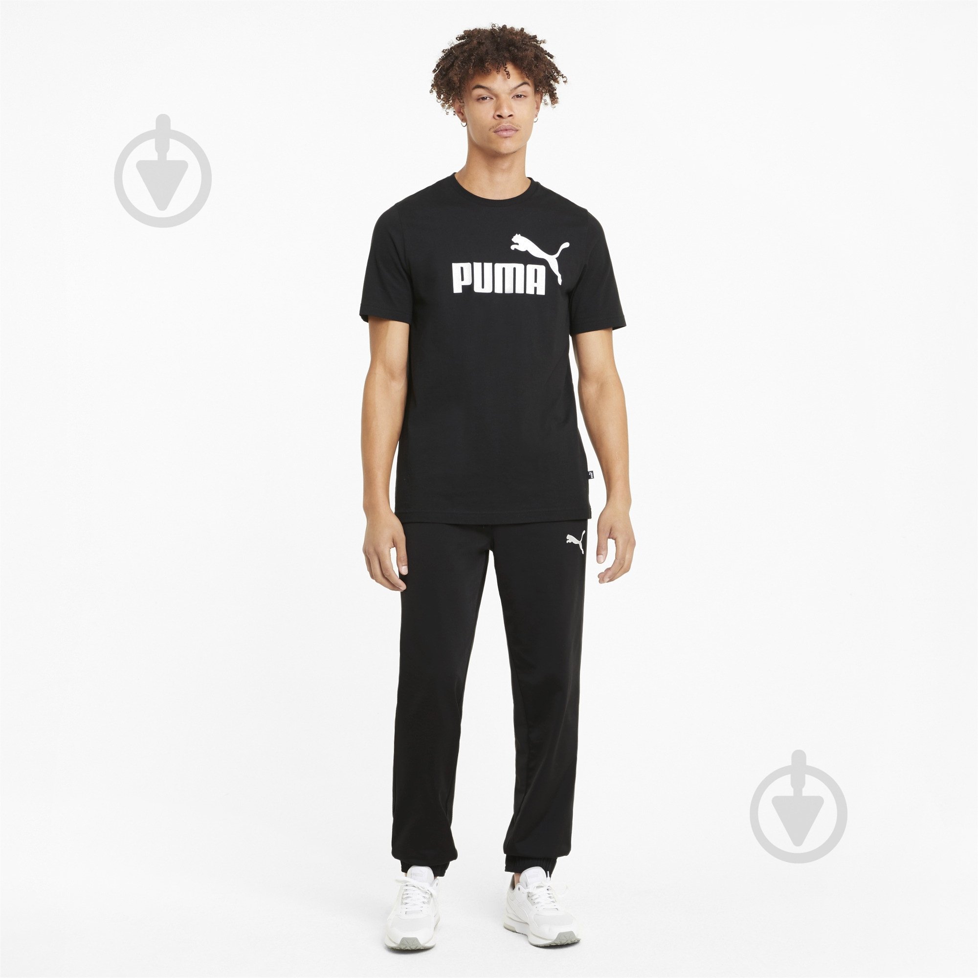 Футболка Puma ESS Logo Tee 58666601 р.XL черный - фото 5