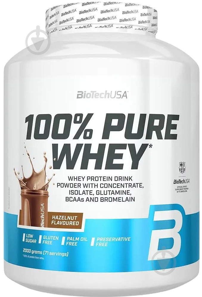 Протеин BioTechUSA 100% Pure Whey Насыщенный шоколад 2000 г - фото 1