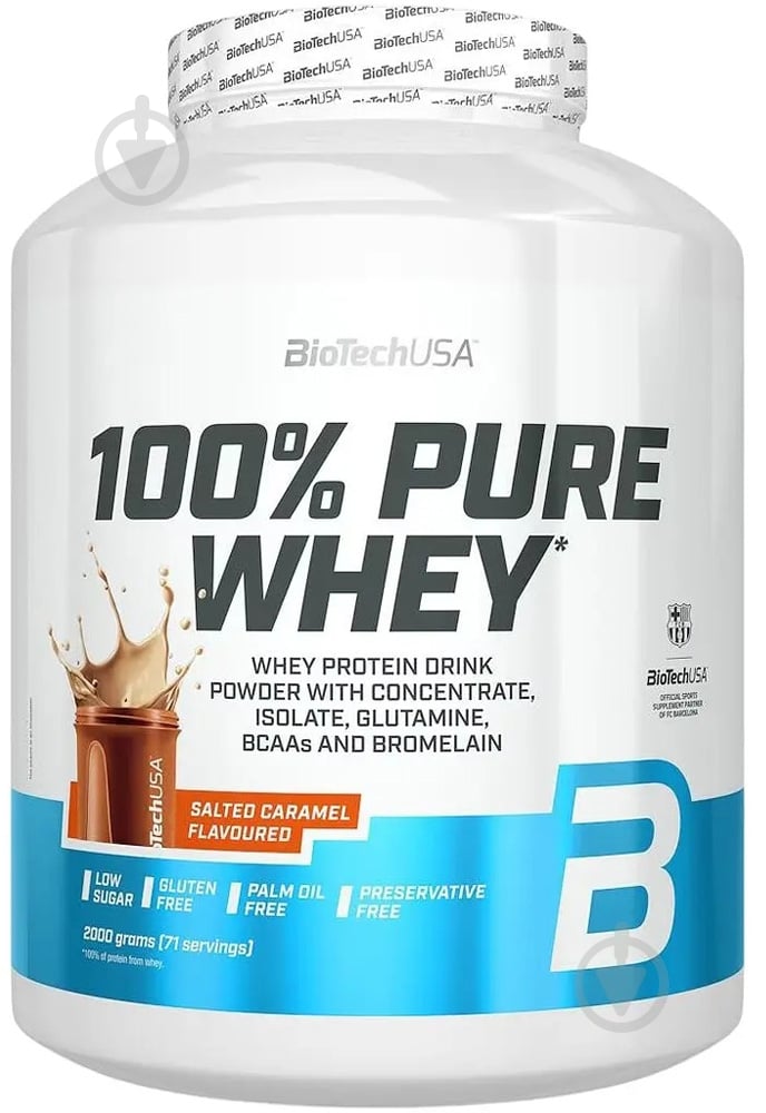 Протеїн BioTechUSA 100% Pure Whey Солона карамель 2000 г - фото 1 Протеїн BioTechUSA 100% Pure Whey Солона карамель 2000 г - фото 1