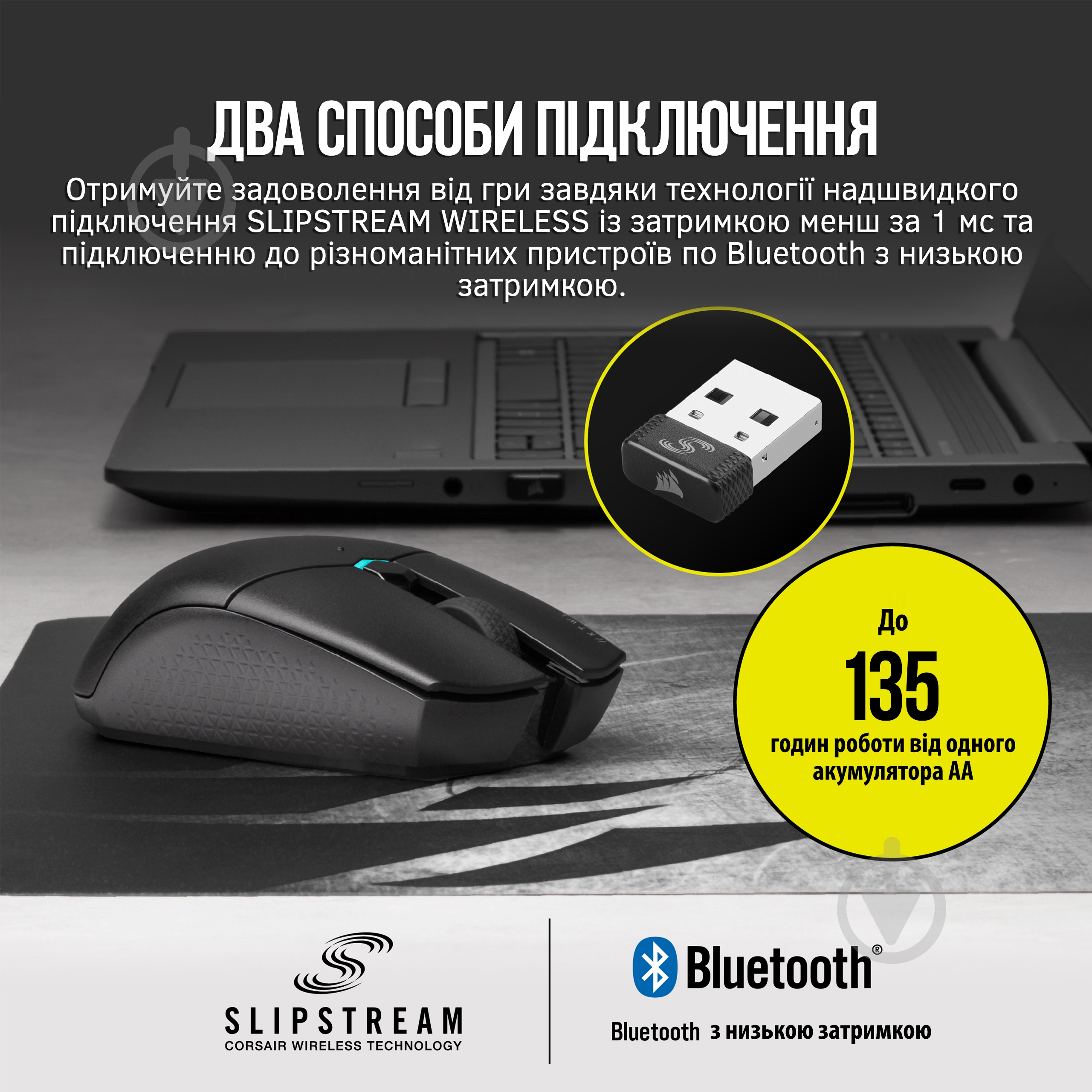 Мышка Corsair Katar Pro Wireless black (CH-931C011-EU) - фото 3