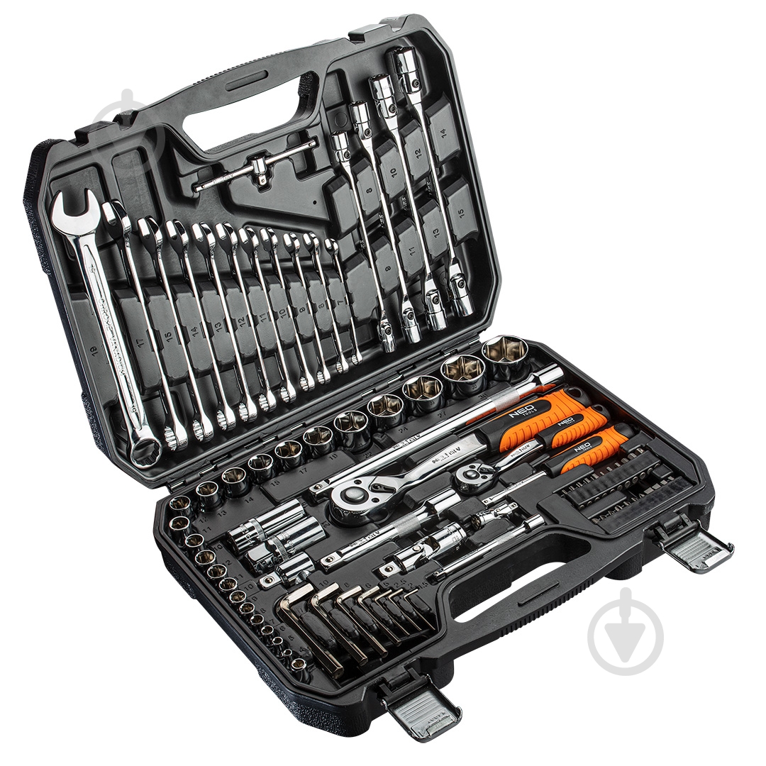 Головка NEO tools 1/4"(F)×3/8"(M) 77 шт. 08-915 - фото 1 Головка NEO tools 1/4"(F)×3/8"(M) 77 шт. 08-915 - фото 1