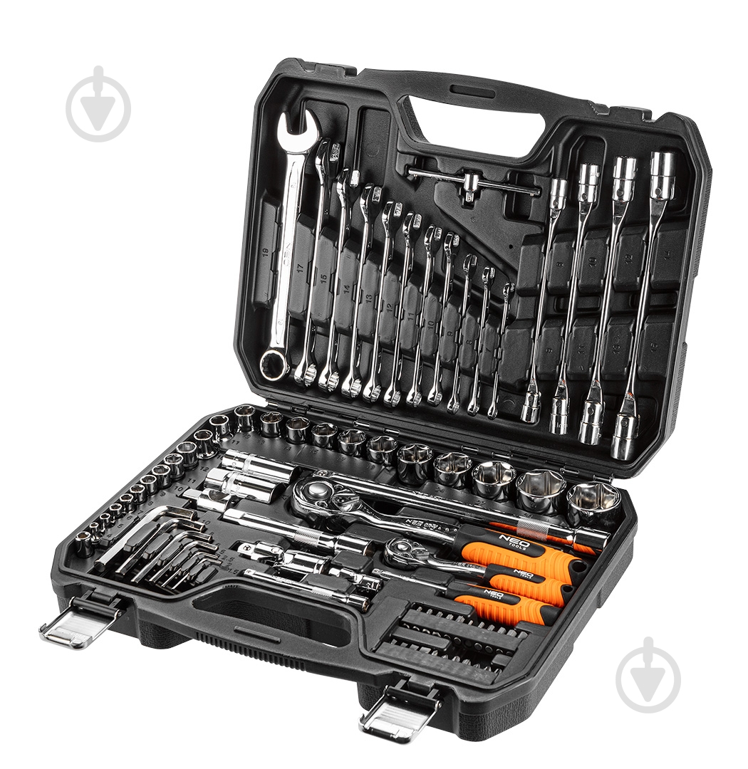 Головка NEO tools 1/4"(F)×3/8"(M) 77 шт. 08-915 - фото 8 Головка NEO tools 1/4"(F)×3/8"(M) 77 шт. 08-915 - фото 8