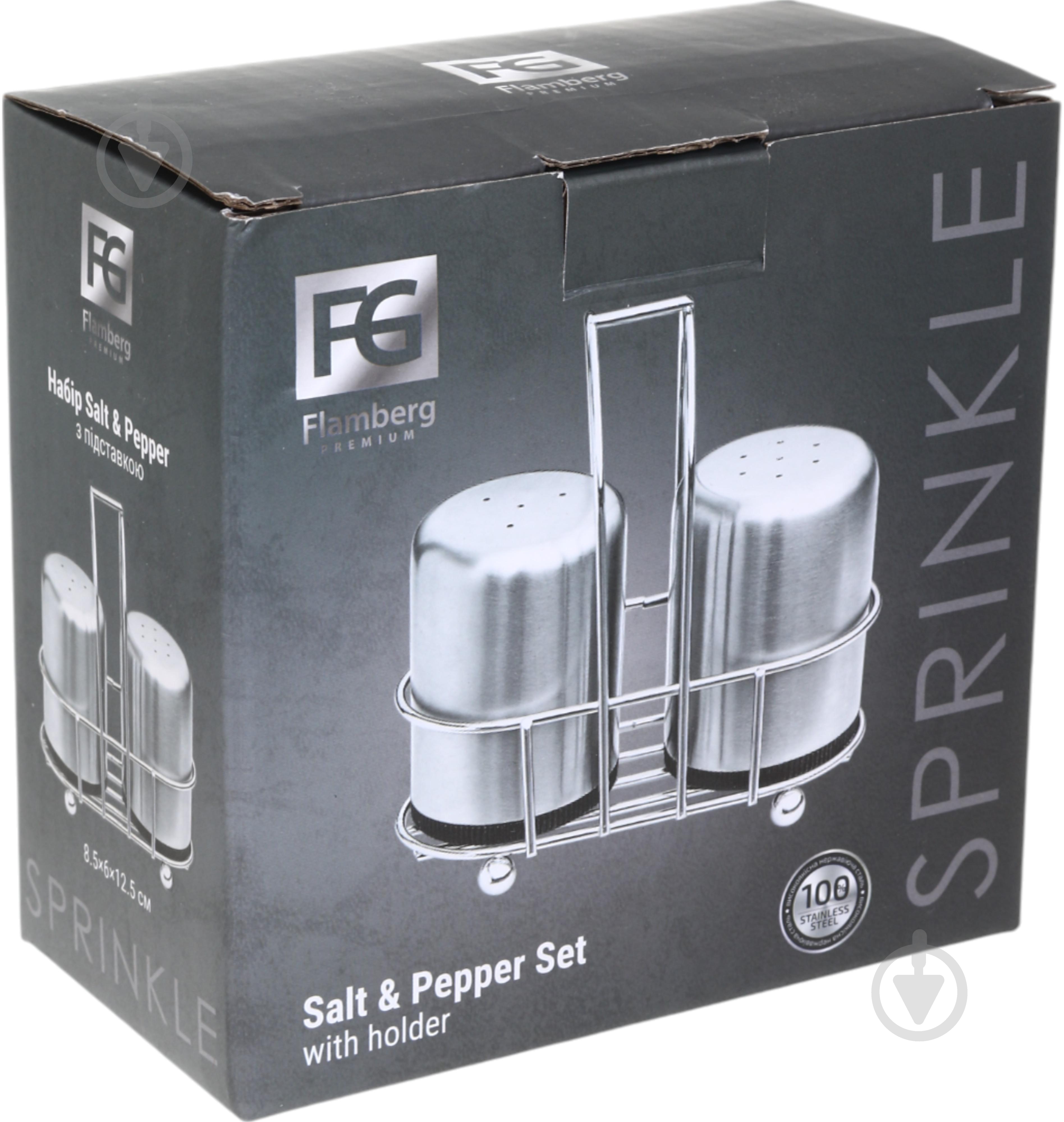 Набор емкостей Flamberg Premium для специй с подставкой Sprinkle 8,5х6х12,5 см - фото 7