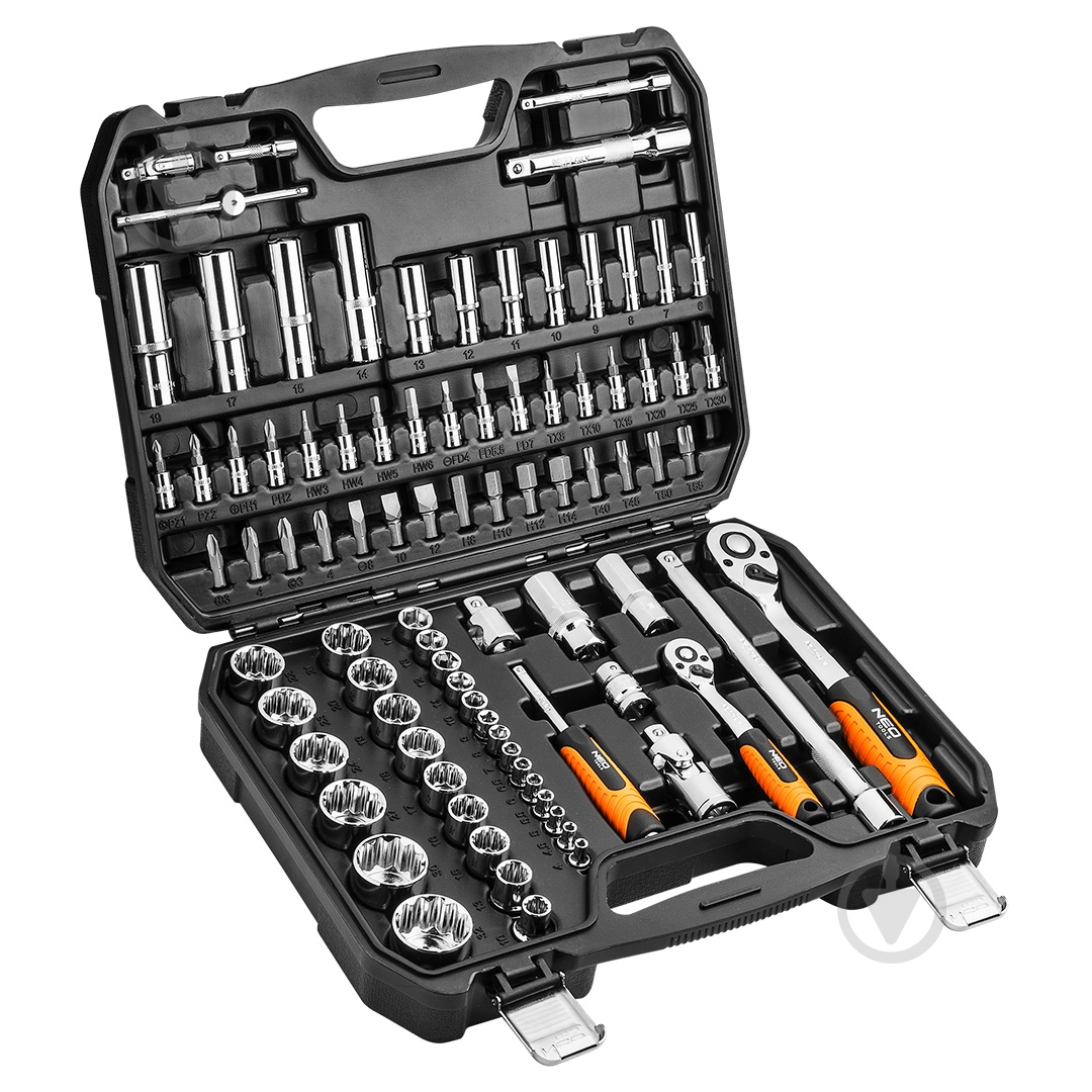Набор головок NEO tools 1/2”(M)x1/4”(M) 08-664 - фото 1 Набор головок NEO tools 1/2”(M)x1/4”(M) 08-664 - фото 1
