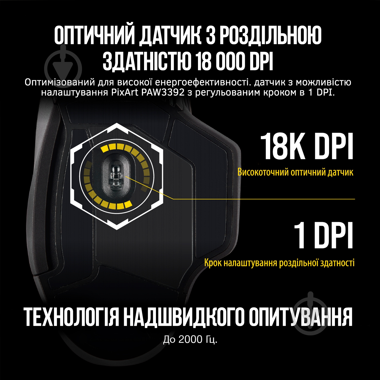 Мишка Corsair Dark Core RGB Pro Wireless black (CH-9315411-EU) - фото 3 Мишка Corsair Dark Core RGB Pro Wireless black (CH-9315411-EU) - фото 3