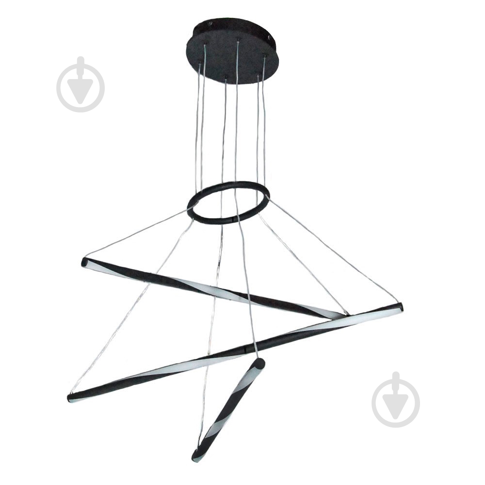 Люстра подвесная PowerLux 21 Вт LED-модуль черный PW21850 - фото 1
