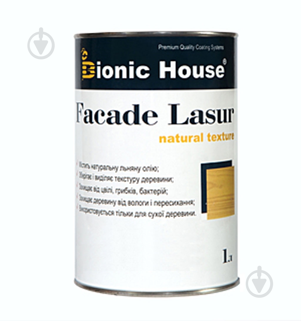 Лазурь-антисептик Bionic House Facade Lasur Масляная для деревянных фасадов Марсала полумат 1 л 0,9 кг - фото 2 Лазурь-антисептик Bionic House Facade Lasur Масляная для деревянных фасадов Марсала полумат 1 л 0,9 кг - фото 2