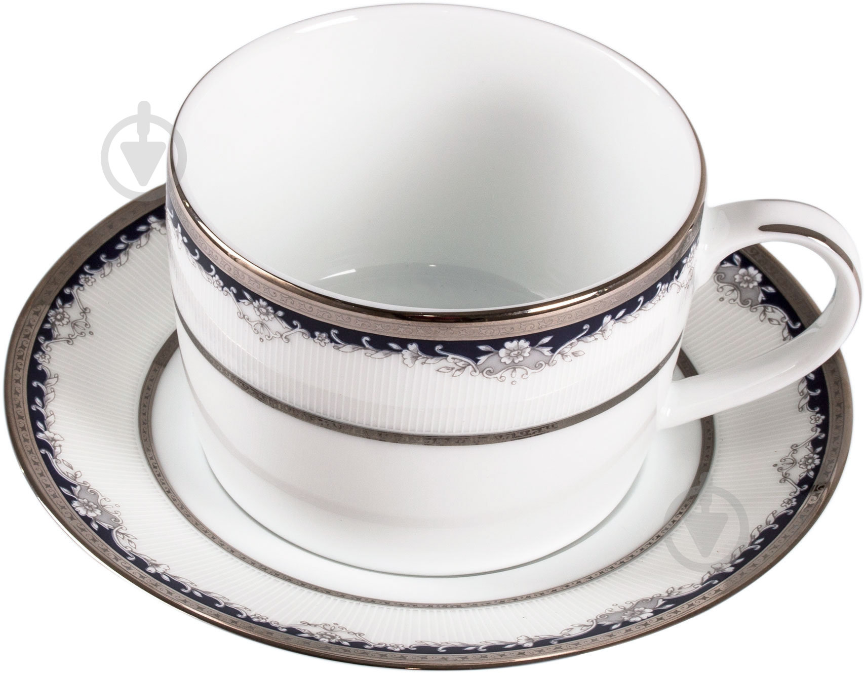 Чашка с блюдцем DPL Cler Platina 360 мл 5086 - фото 1 Чашка с блюдцем DPL Cler Platina 360 мл 5086 - фото 1