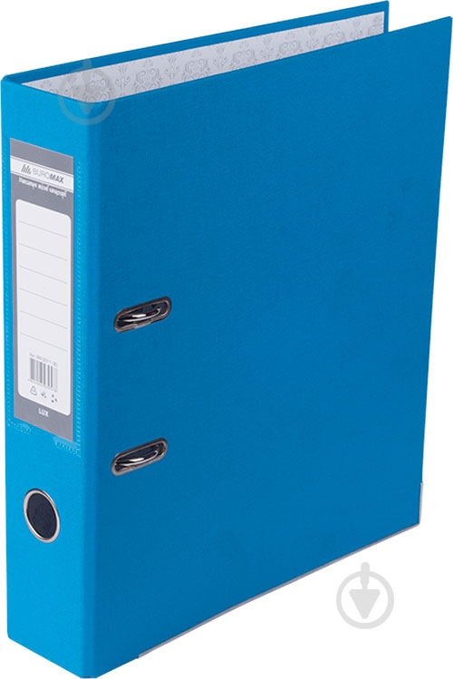 Папка-регистратор LUX односторонняя JOBMAX А4 70 мм PP светло-синяя сборная Buromax BM.3011-30c - фото 1