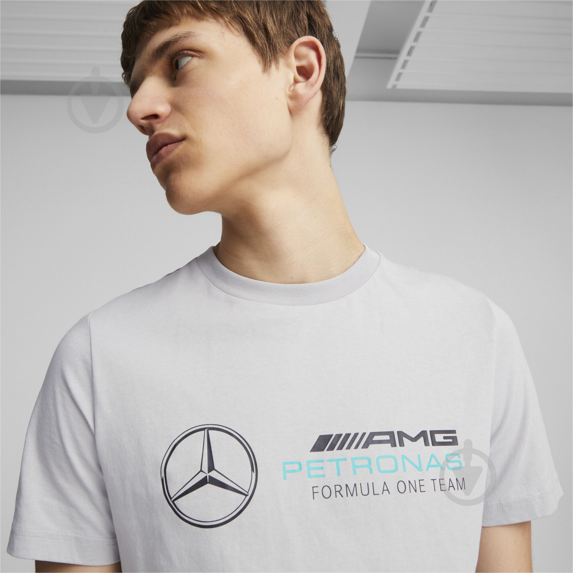 Футболка Puma MAPF1 ESS LOGO TEE 62116502 р.2XL серый - фото 5