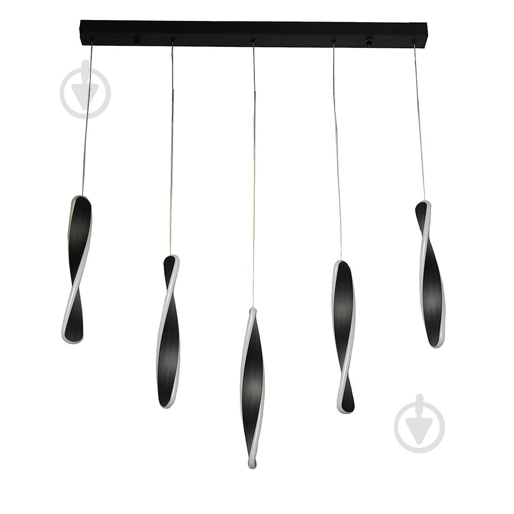 Люстра подвесная PowerLux 40 Вт LED-модуль черный PW21935 - фото 1