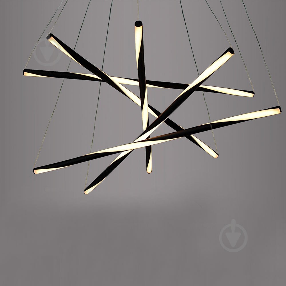 Люстра подвесная PowerLux 36 Вт LED-модуль черный PW21904 - фото 2