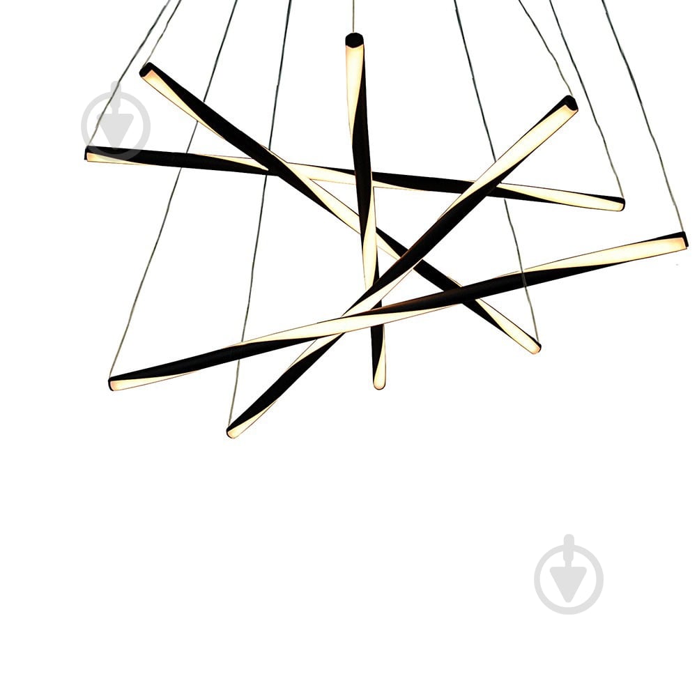 Люстра подвесная PowerLux 36 Вт LED-модуль черный PW21904 - фото 4