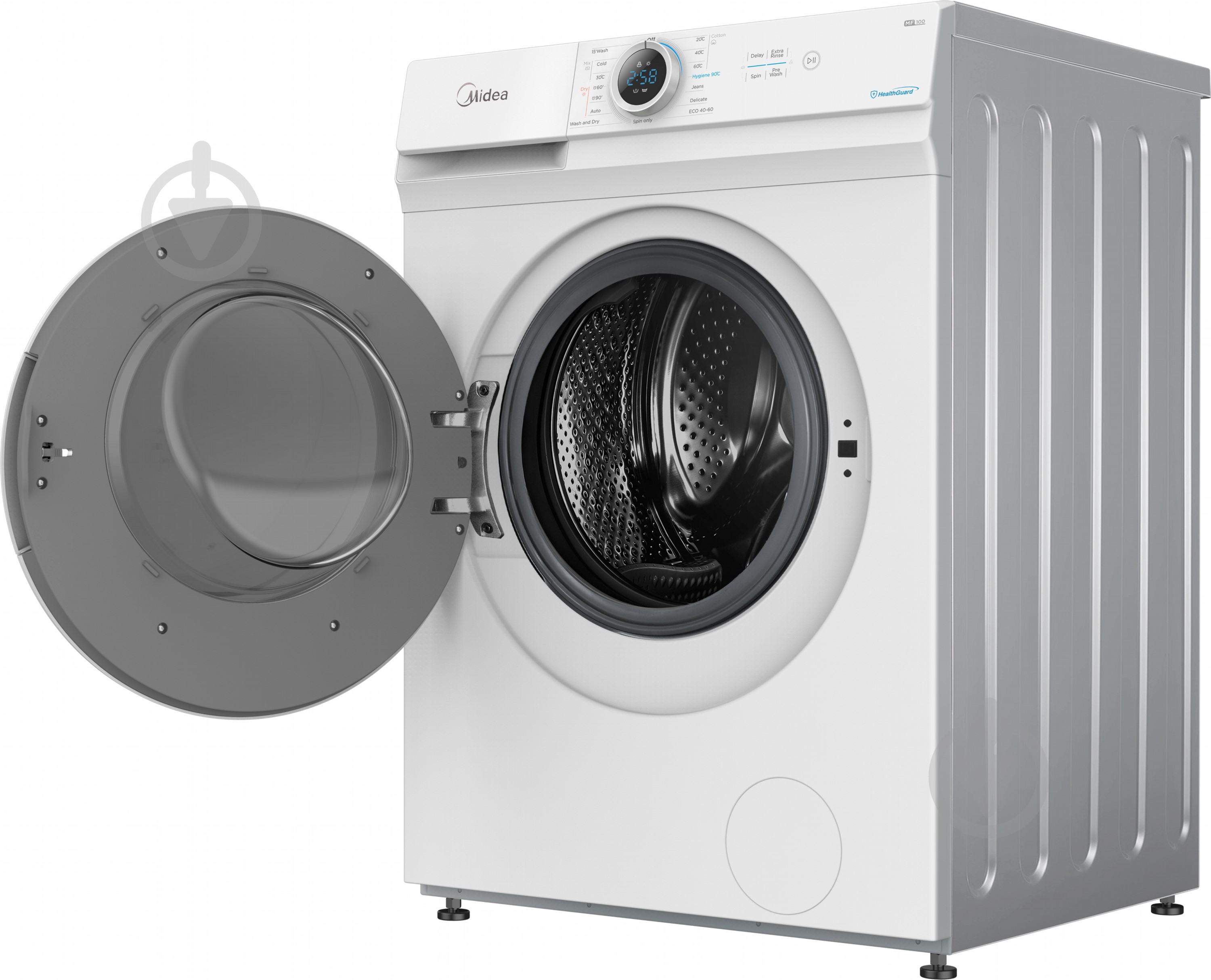 Стиральная машина с сушкой Midea MF100D80B/ W-C - фото 3 Стиральная машина с сушкой Midea MF100D80B/ W-C - фото 3