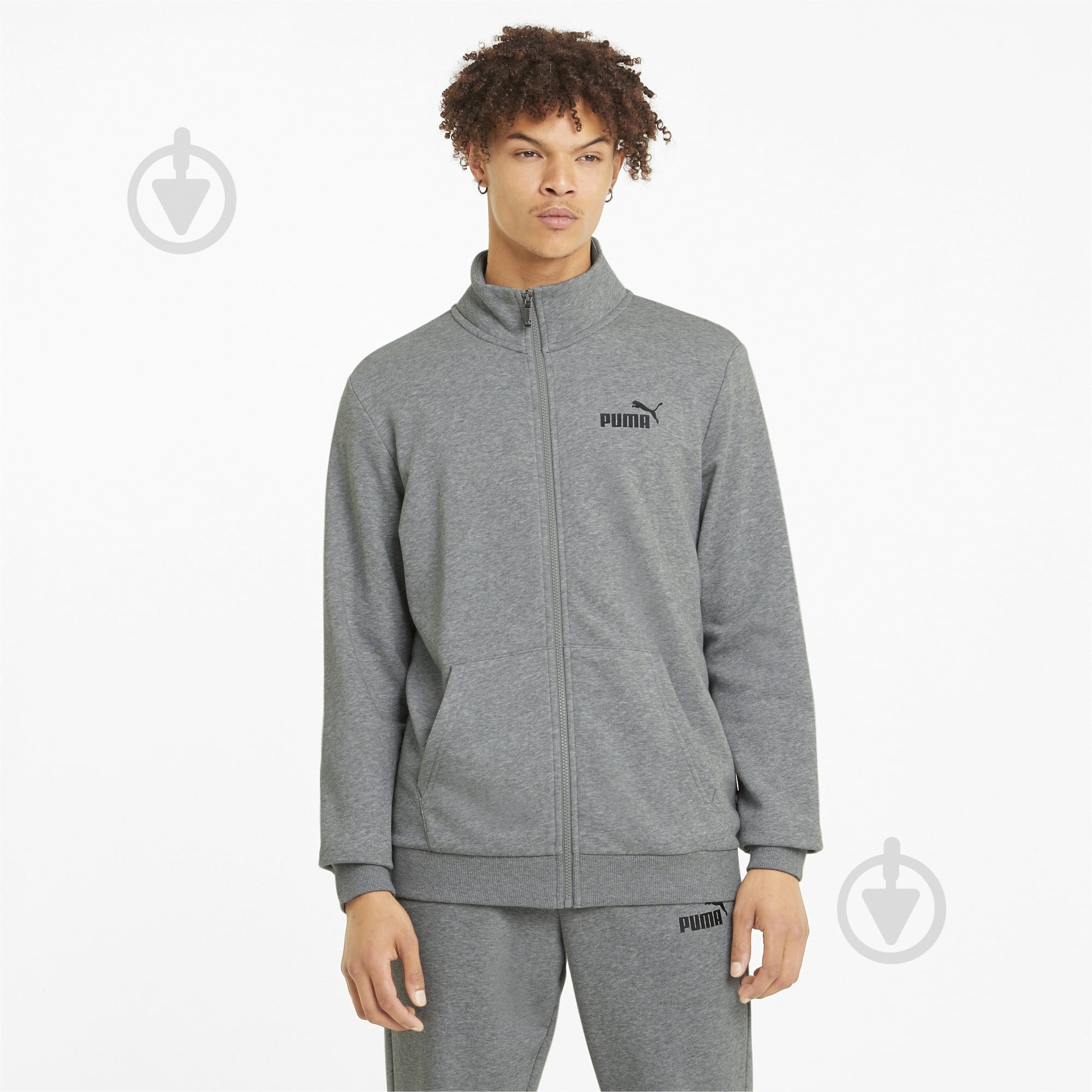 Джемпер Puma ESS TRACK JACKET TR 58669603 р.M серый - фото 1