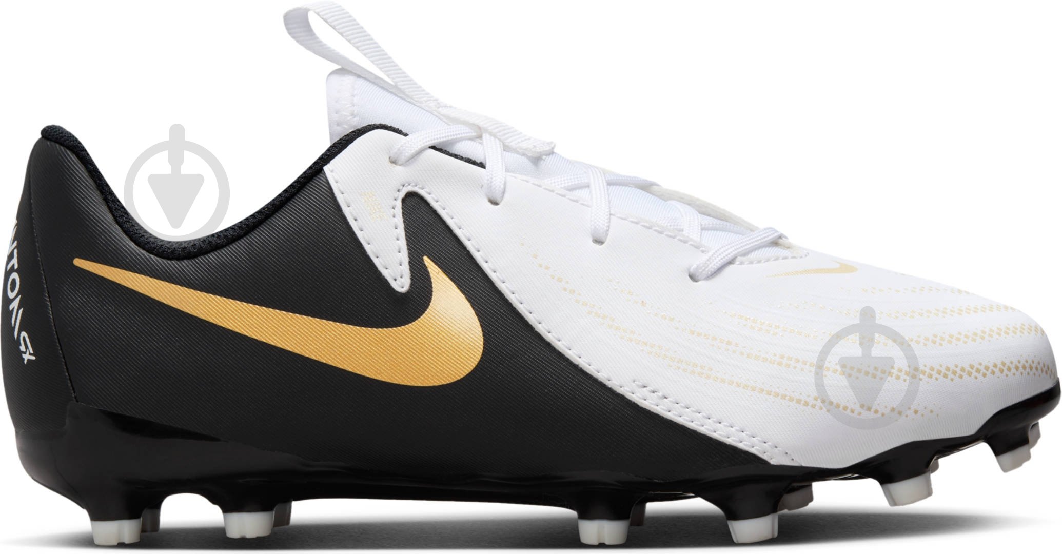 Бутси Nike JR PHANTOM GX II ACADEMY FG/MG FD6722-100 р.37,5 білий - фото 1 Бутси Nike JR PHANTOM GX II ACADEMY FG/MG FD6722-100 р.37,5 білий - фото 1