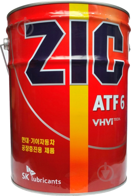 Масло трансмиссионное ZIC 6 ATF 20 л (ATF 6) - фото 1
