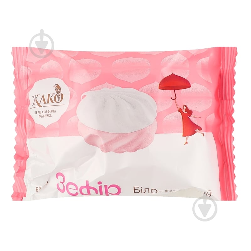 Зефир Жако Бело-розовый Ликом 50 г - фото 1