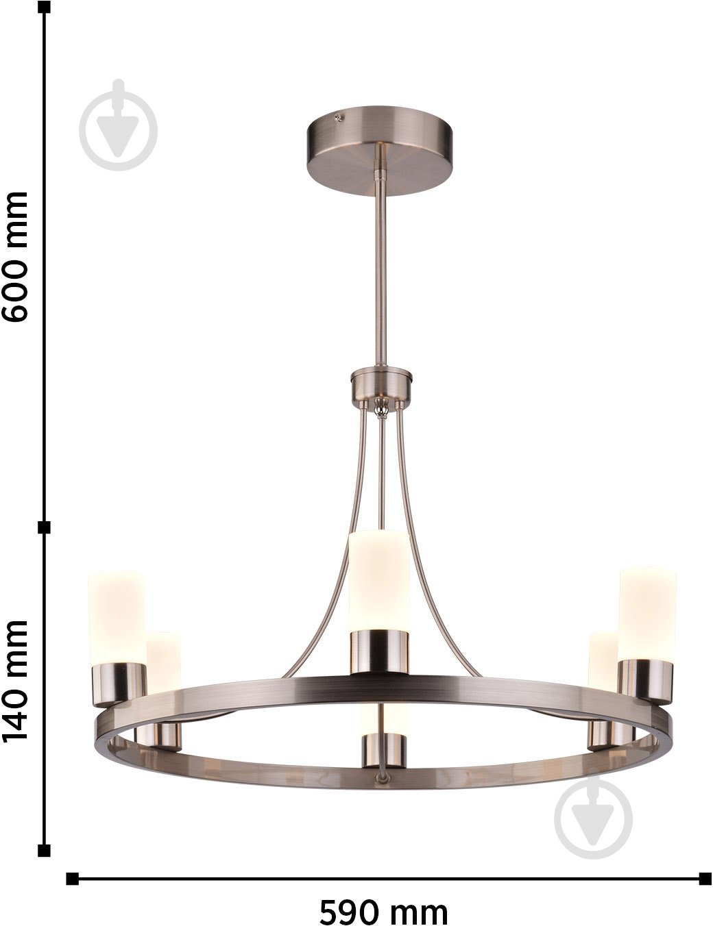 ВИТРИНА! Люстра подвесная Blitz 5004-46 6x40 Вт G9 хром - фото 2