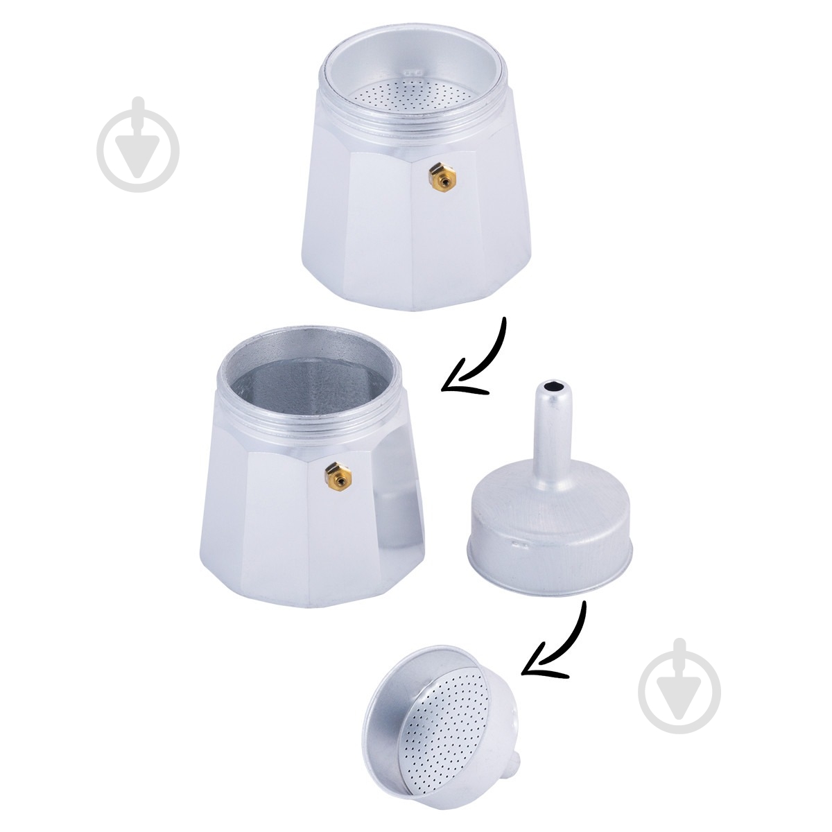 Кофеварка гейзерная Kamille на 6 чашек KM-2501 - фото 2