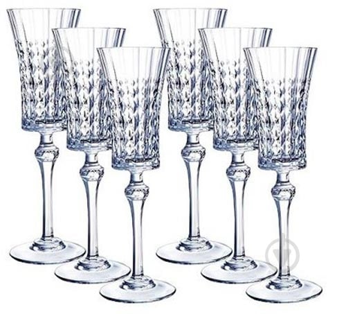 Набор бокалов для шампанского Cristal Darques Lady Diamond 150 мл 6 шт. - фото 4