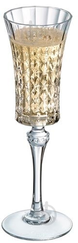 Набор бокалов для шампанского Cristal Darques Lady Diamond 150 мл 6 шт. - фото 3