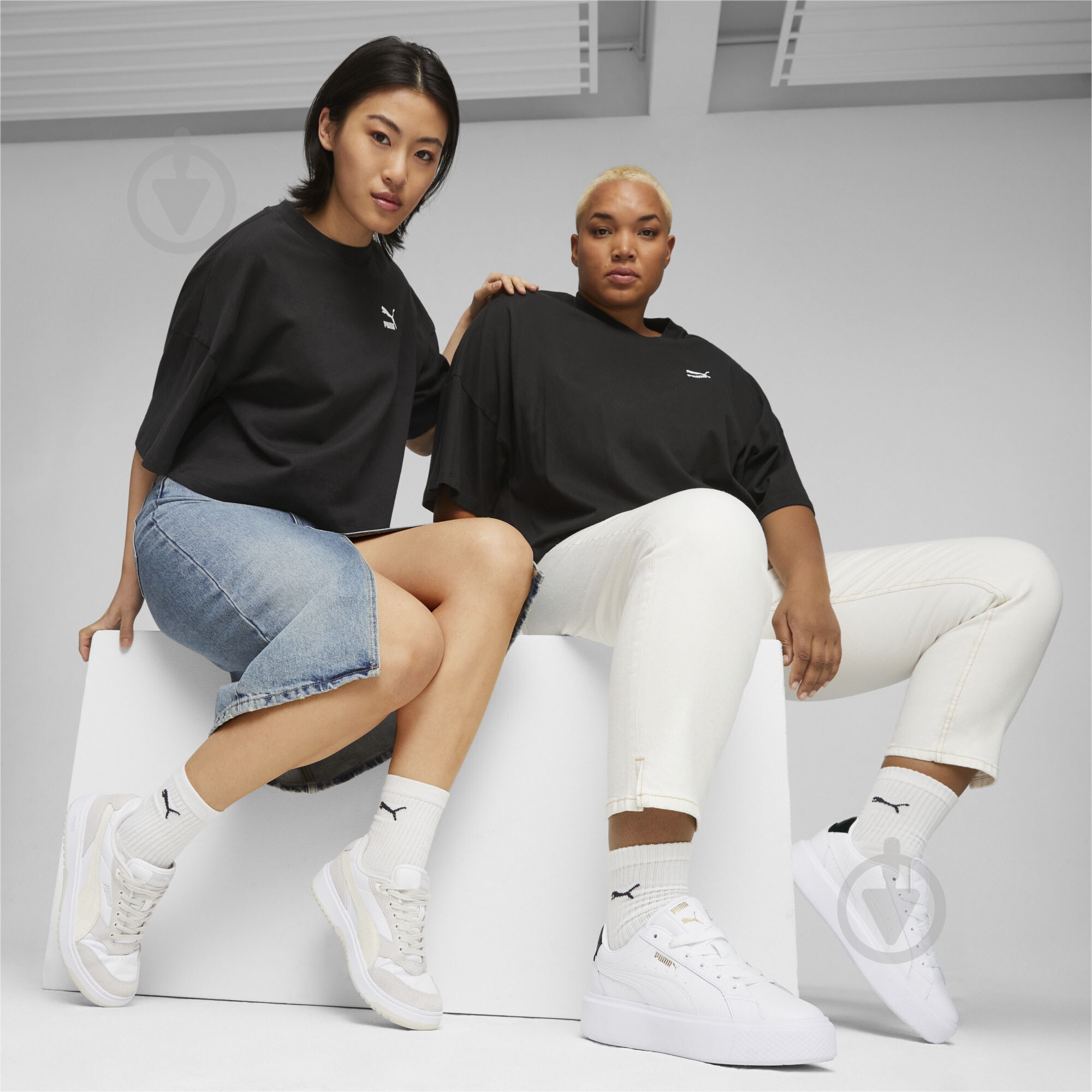 Футболка Puma CLASSICS OVERSIZED TEE 62138101 р.M чорний - фото 3