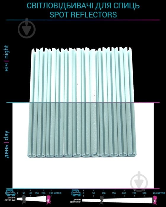 Світловідбивач на спиці LOOM LM-0008-silver - фото 2
