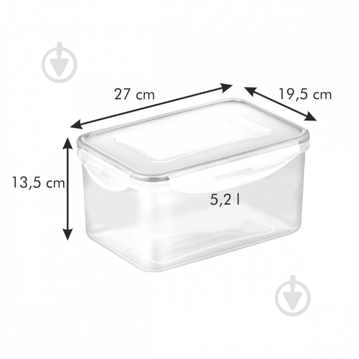 Контейнер Tescoma Freshbox 5,2 л 892104 - фото 2 Контейнер Tescoma Freshbox 5,2 л 892104 - фото 2