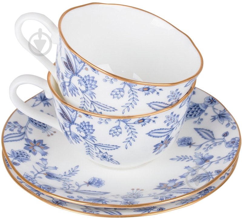 Набор чашек с блюдцами Noritake Blue Sorrentino 4 предмета - фото 1