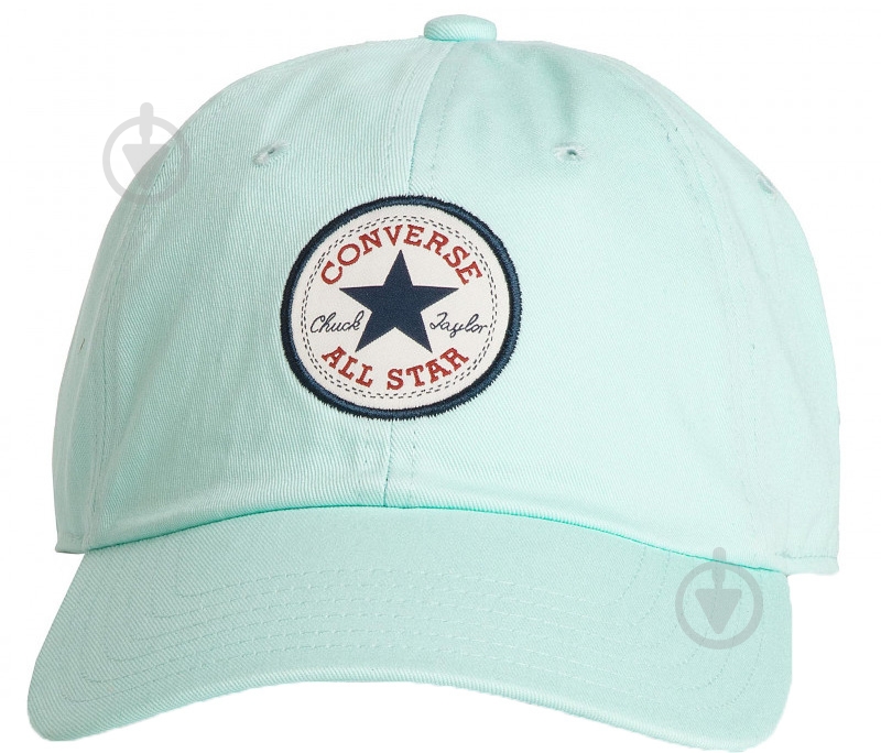 Бейсболка Converse TIPOFF_BASEBALL_DARK_BURGUNDY 10008474-473 OS голубой - фото 2