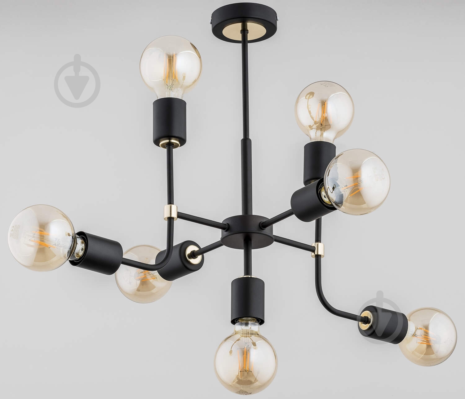 ВИТРИНА! Люстра ALFA Transformers 7x60 Вт E27 черный 24877 - фото 1