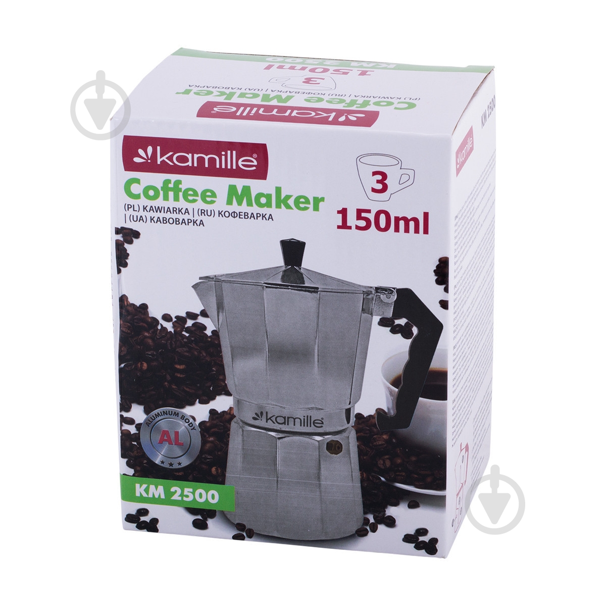 Кофеварка гейзерная Kamille на 3 чашки KM-2500 - фото 4