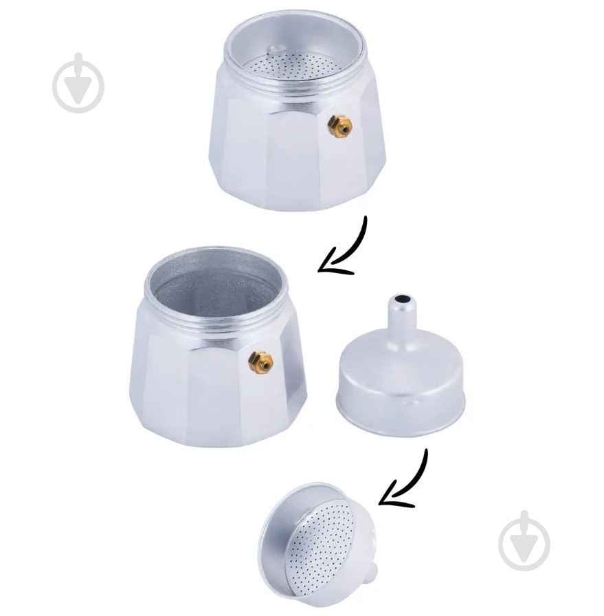 Кофеварка гейзерная Kamille на 3 чашки KM-2500 - фото 8