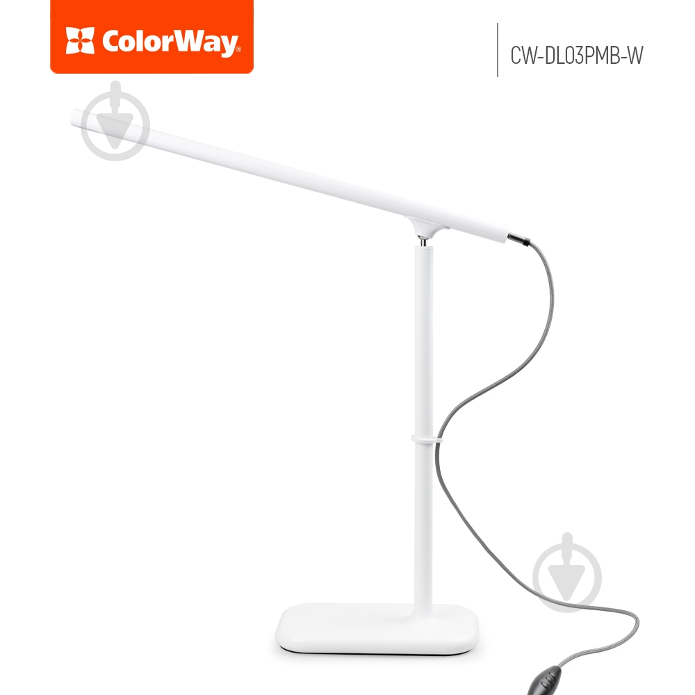 Настільна лампа акумуляторна ColorWay Portable Magnet з вбудованим акумулятором White 1x4 Вт білий CW-DL03PMB-W - фото 6