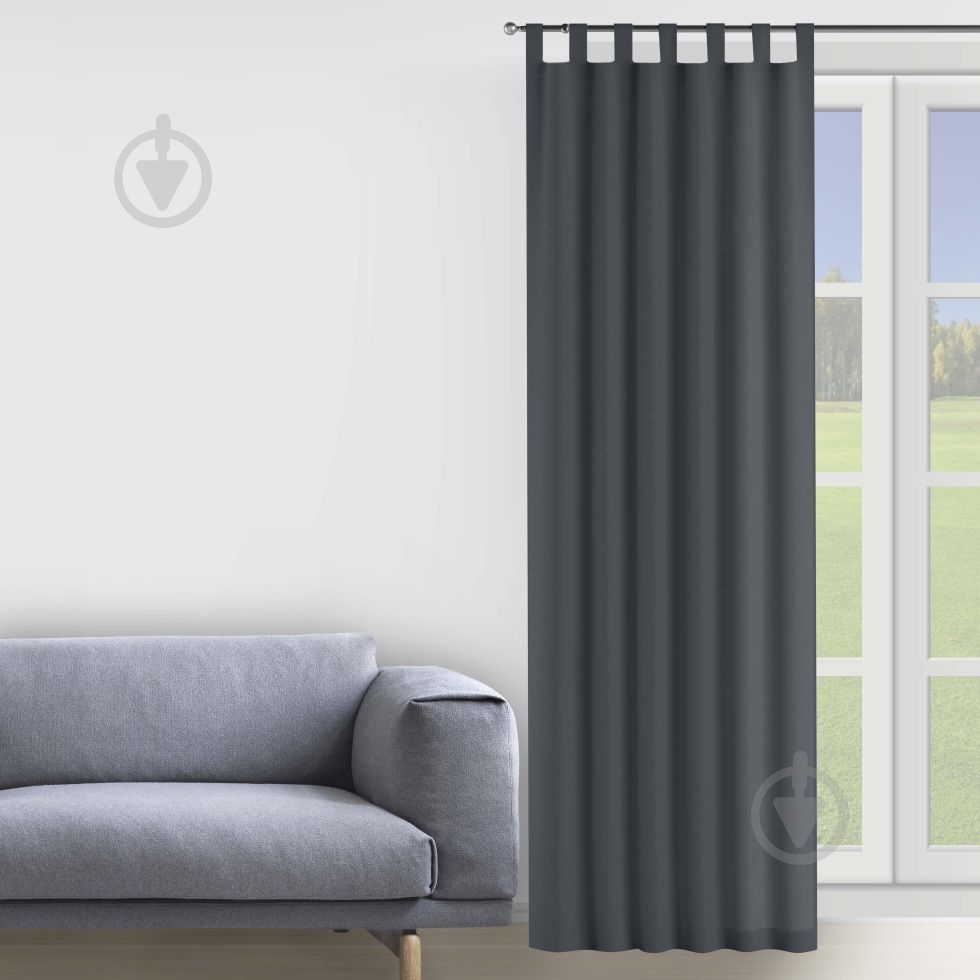 Штора Moda 200х280 см серый Decora textile - фото 1