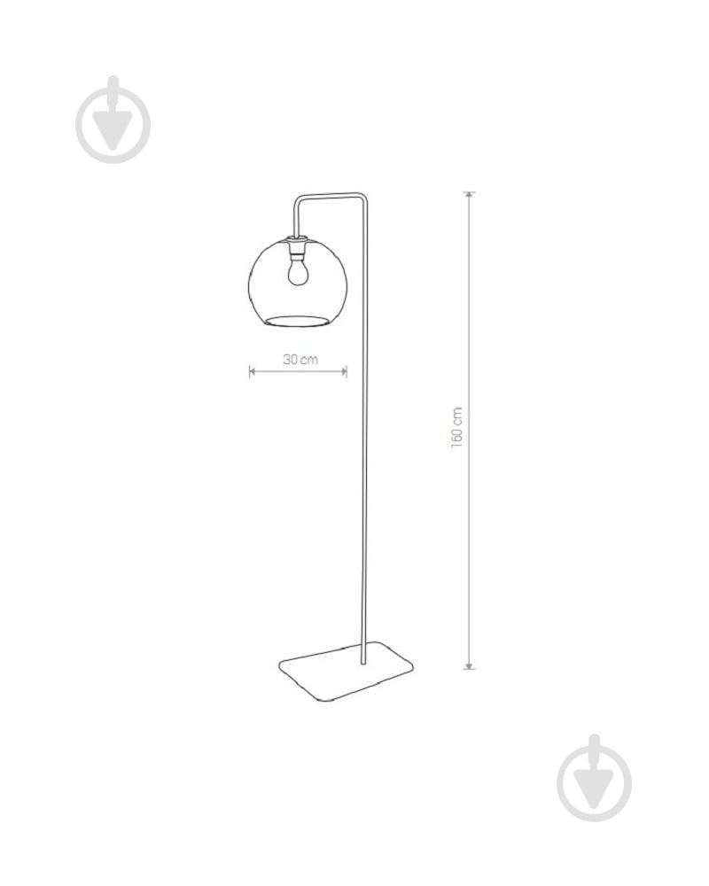 Торшер Nowodvorski Monaco 60 Вт E27 дымчатый 8794 - фото 2