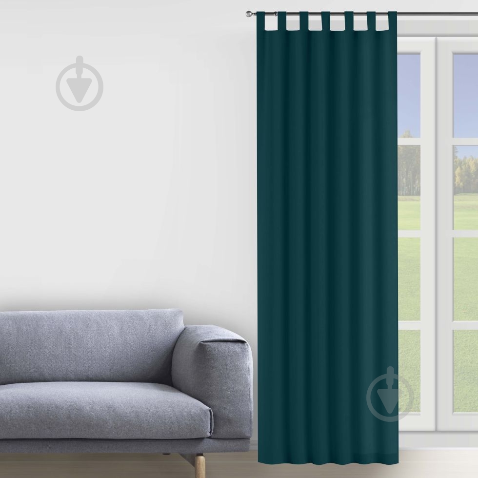 Штора Moda 200х280 см бирюзовый Decora textile - фото 1 Штора Moda 200х280 см бирюзовый Decora textile - фото 1