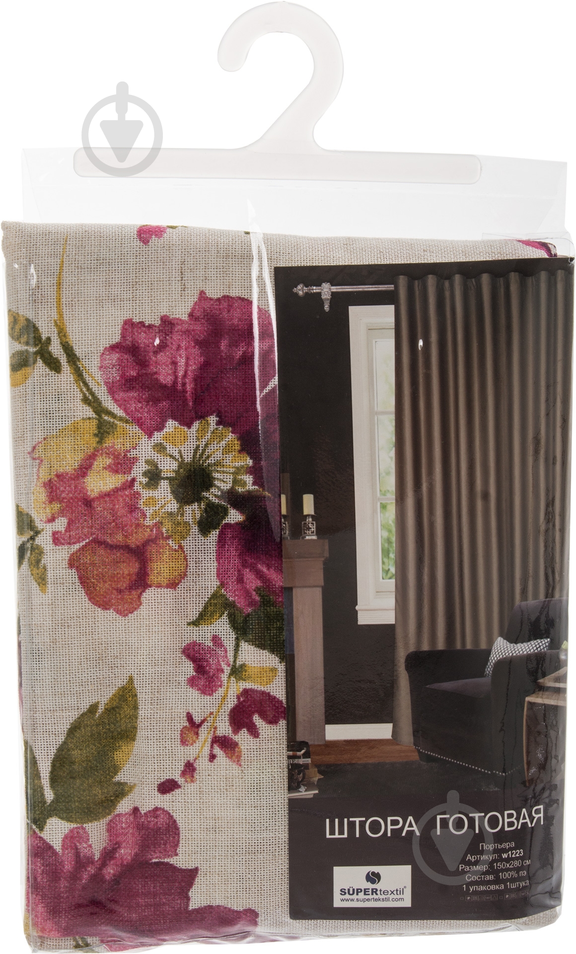 Портьера Лен 150х275 см w1222 8239/11 Garden - фото 3