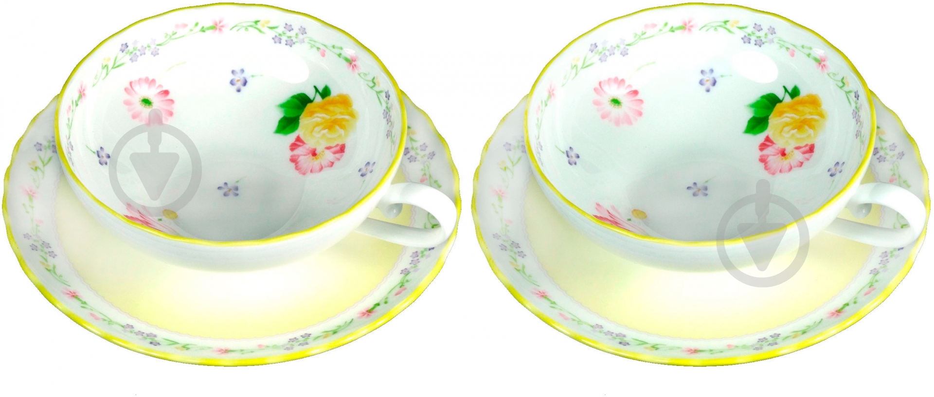 Набор чашек с блюдцами Noritake Juene Fleur 4 предмета - фото 1