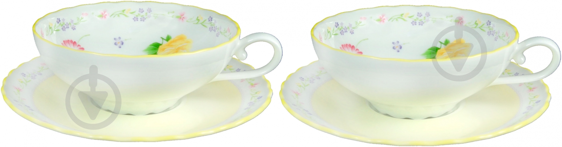 Набор чашек с блюдцами Noritake Juene Fleur 4 предмета - фото 2